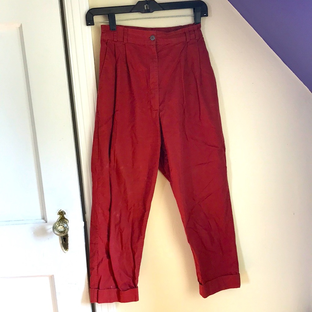 Wray Burnt Orange Boot-cut Trousers